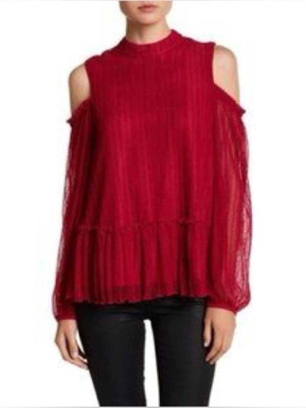 Lace Cold Shoulder Top